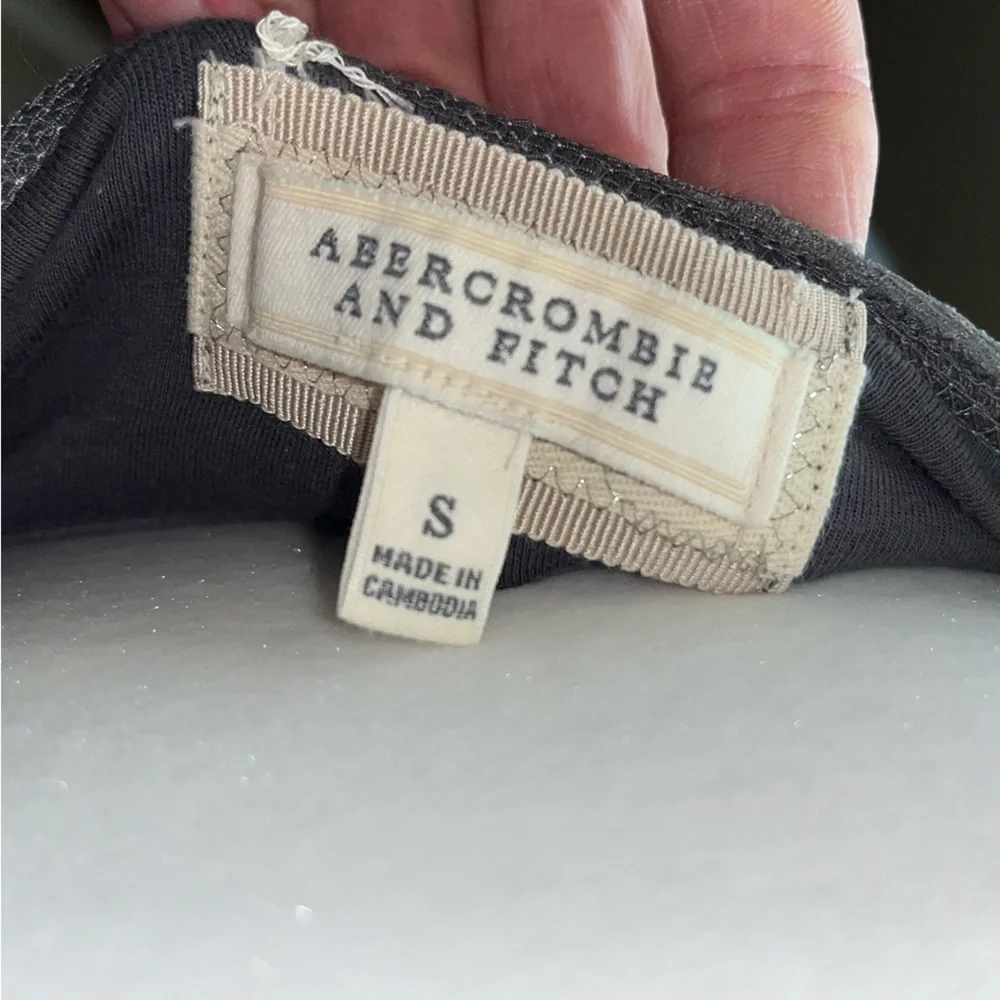 Vintage Y2K Abercrombie & Fitch 2000s Lace Trim Cami Tank Top - Picture 6 of 6